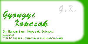 gyongyi kopcsak business card